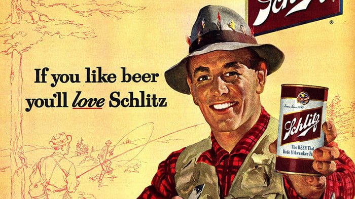 Schlitz Beer ad